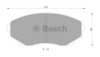 BOSCH 0 986 505 941 Brake Pad Set, disc brake